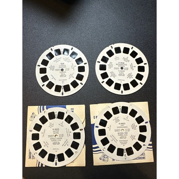 Vintage View-Master Florida Reels Lot – Cypress Gardens, Everglades, WeekiWachee - Picture 1 of 8